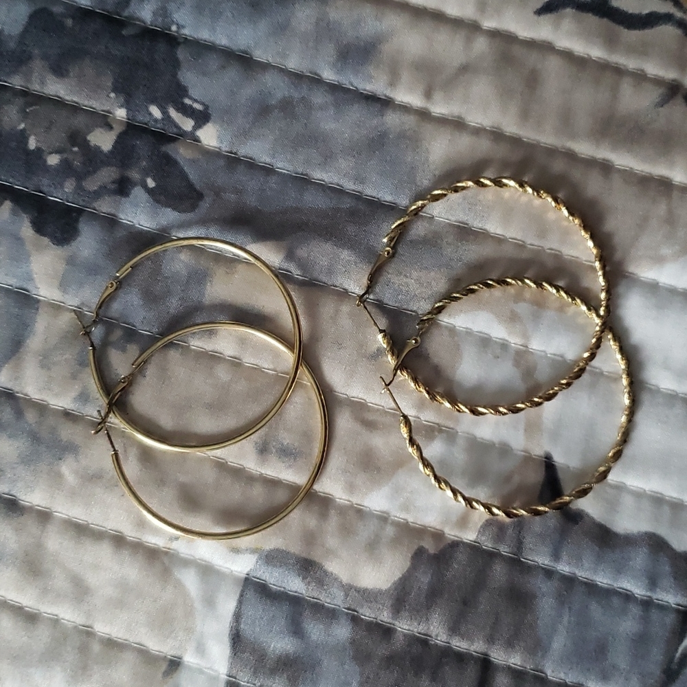 Gold Hoop Earrings